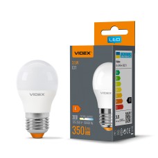LED лампа VIDEX  G45e 3.5W E27 3000K