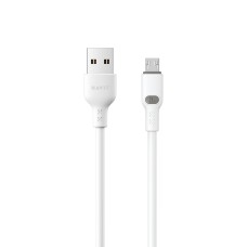 Кабель USB - Micro USB HAVIT HV-CB6292 2.4A 1м White (силіконовий)