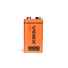 Батарейка сольова Videx 6F22/9V (Крона) 1шт SHRINK
