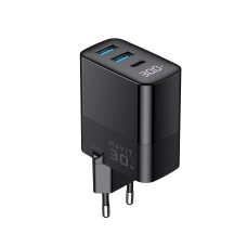 Зарядний пристрій HAVIT UCLE001 GaN 30W 2хUSB-A+USB-C