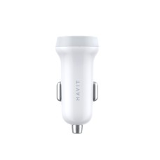 Автомобільний зарядний пристрій HAVIT HV-CC2008 2USB White