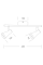 Спот світильник на 2 лампи MAXUS MSL-02C 2x4W 4100K білий