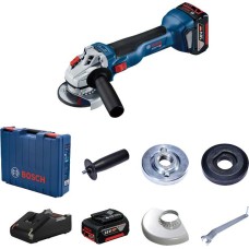 Шліфмашина кутова акумуляторна Bosch 18V-10 125 мм 18В 2x5.0А·год 9000об·хв L-BOXX 136 0.89кг