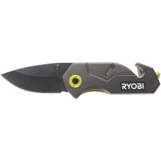 Ніж складаний Ryobi RFK25T, лезо 57мм, стропоріз, фіксатор леза, кліпса