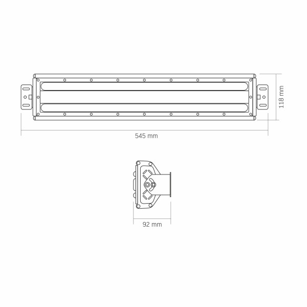 LED світильник висотний лінійний VIDEX HB022 100W 5000K 220V