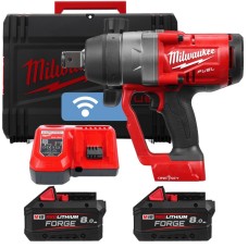 Гайкокрут акумуляторний 1'' MILWAUKEE, M18 ONEFHIWF1-802X, 2400Нм (+зар.пр., 2 акум.Х 8Аг, HDкейс) FORGE