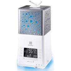 Зволожувач повітря Electrolux YOGAhealthline EHU-3815D 6.3 л, 50 м2, 550 мл/г, ультразвуковий, гігростат, аромакапсула, УФ лампа, стерилізація пари, підсвічування, білий