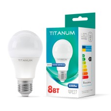 Світлодіодна лампа TITANUM A60 8W E27 3000K (TLA6008273)