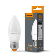 Світлодіодна лампа VIDEX  C37e 7W E27 4100K (VL-C37e-07274)