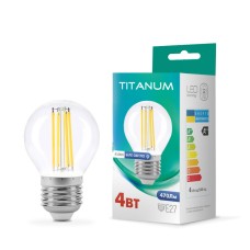Світлодіодна лампа TITANUM  Filament G45 4W E27 4100K (TLFG4504274)