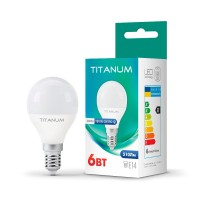 Світлодіодна лампа TITANUM G45 6W E14 3000K (TLG4506143)