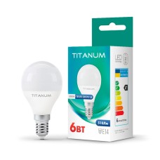 Світлодіодна лампа TITANUM G45 6W E14 3000K (TLG4506143)