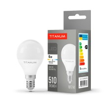 Світлодіодна лампа TITANUM G45 6W E14 4100K (TLG4506144)