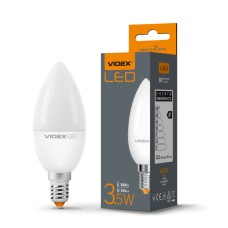 Світлодіодна лампа VIDEX  C37e 3.5W E14 3000K (VL-C37e-35143)