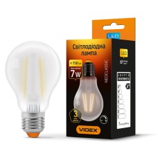 Світлодіодна лампа VIDEX Filament A60FMD 7W E27 4100K дімерна (VL-A60FMD-07274)