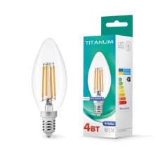 Світлодіодна лампа TITANUM  Filament C37 4W E14 4100K (TLFC3704144)