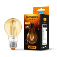 Світлодіодна лампа VIDEX Filament A60FA 10W E27 2200K бронза (VL-A60FA-10272)