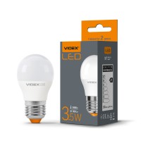 Світлодіодна лампа VIDEX  G45e 3.5W E27 3000K