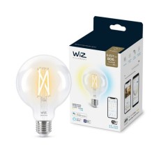 Лампа WiZ LED E27 7Вт 2700-6500К 806Лм G95 філаментна Wi-Fi розумна