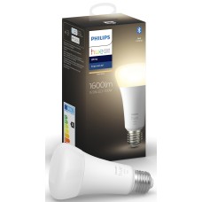 Лампа розумна Philips Hue E27, 15.5W (100Вт), 2700K, White, ZigBee, Bluetooth, димування