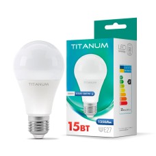 Світлодіодна лампа TITANUM A65 15W E27 3000K