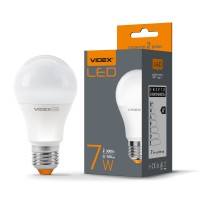 Світлодіодна лампа VIDEX  A60e 7W E27 3000K (VL-A60e-07273)