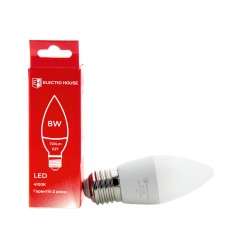 LED лампа свіча E27  8 Вт  4100К