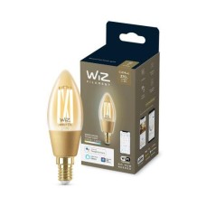 Лампа WiZ LED E14 4.9Вт 2000-5000K 370Лм C35 філаментна Wi-Fi розумна
