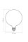 LED лампа VIDEX Filament VL-DG125MO 7W E27 3000K Porcelain dimmable