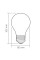 LED лампа VIDEX Filament VL-DA60MO 4W E27 3000K Porcelain dimmable