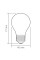 LED лампа VIDEX Filament VL-DG45MO 4W E27 3000K Porcelain dimmable