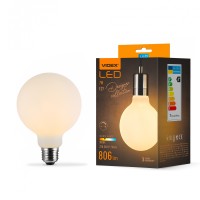 LED лампа VIDEX Filament VL-DG80MO 7W E27 3000K Porcelain dimmable