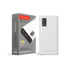 Повербанк TITANUM 727S 20000mAh 22.5W White (TPB-727S-W)