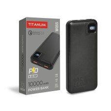 Повербанк 10000mAh TITANUM WQ55 22.5W Black (TPB-WQ55-B)