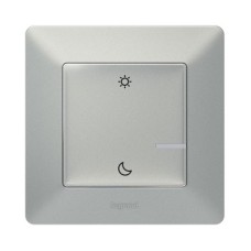 Valena Life with NETATMO. Розумний безпроводовий сценарний вимикач "День/Ніч". Алюміній