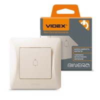 Кнопка дзвінка кремова VIDEX BINERA (VF-BNDB1-CR)