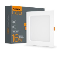 Світлодіодний світильник Back вбудований квадрат VIDEX 16W 5000K (VL-DLBS-165)