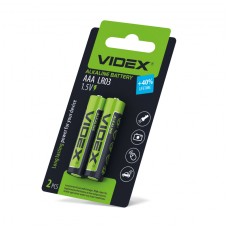 Батарейка лужна Videx LR03/AAA 2шт SMALL BLISTER (LR03/AAA 2pcs SB)