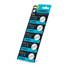 Батарейка літієва Videx CR2016 5шт BLISTER CARD (CR2016 5pc)