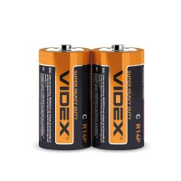 Батарейка сольова Videx R14P/C 2 pcs SHRINK (R14P/C 2pcs S)