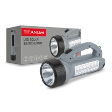 Ручний світлодіодний ліхтарик TITANUM TLF-T09SO 200Lm 6500K із сонячною батареєю (TLF-T09SO)