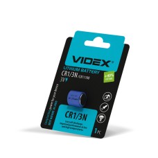 Батарейка літієва Videx CR1/3N 1шт BLISTER (CR1/3N 1pc)