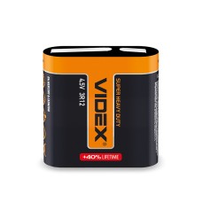 Батарейка сольова Videx 3R12 1pc SHRINK (3R12 1S)