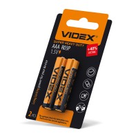 Батарейка сольова Videx R03P/AAA 2 pcs SMALL BLISTER (R03P/AAA 2pcs SB)