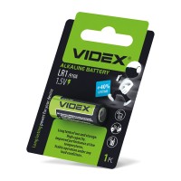 Батарейка лужна Videx LR1 1шт BLISTER (LR1 1B)