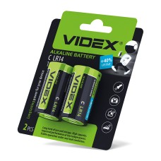 Батарейка лужна Videx LR14/C 2шт BLISTER CARD (LR14/C 2pcs BC)
