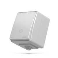 Кнопка дзвінка сіра VIDEX BINERA IP65 (VF-BNW11DB-G)