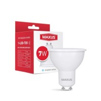 Лампа світлодіодна MAXUS 1-LED-720 MR16 7W 4100K 220V GU10 (1-LED-720)