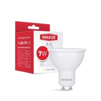 Лампа світлодіодна MAXUS 1-LED-721 MR16 7W 3000K 220V GU10 (1-LED-721)