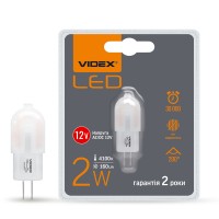 Світлодіодна лампа VIDEX G4C 12V 2W G4 4100K (VL-G4C-02124)